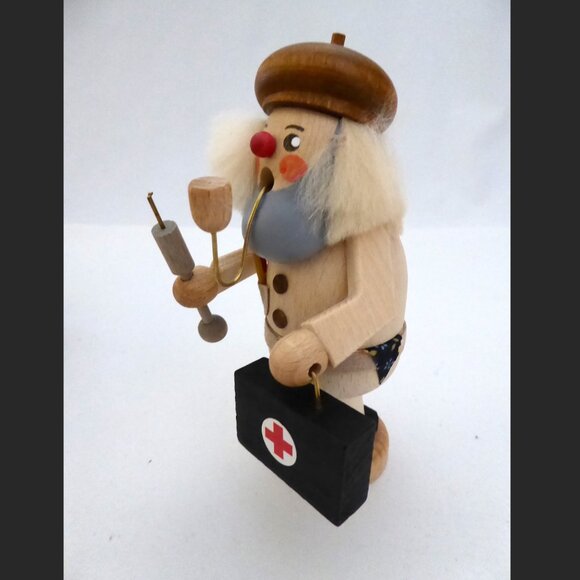 NEW 5” KADEN & STRACO ERZGEBIRGISCHE GERMAN DOCTOR WOOD INCENSE SMOKER - Picture 7 of 13